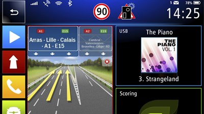 Advanced lane guidance - Renault Connect