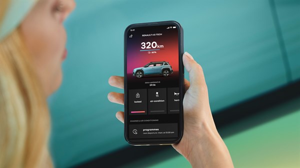 key in the phone - Renault digital key