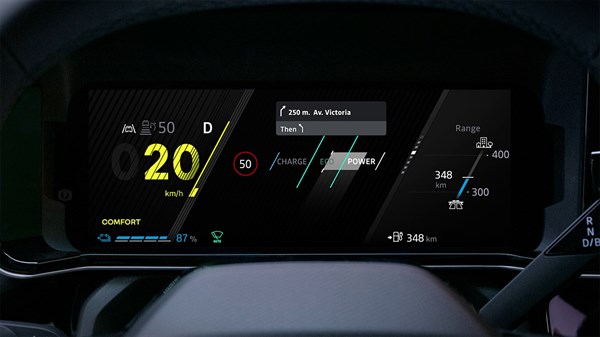 openR instrument panel - R5 E-Tech electric - Renault