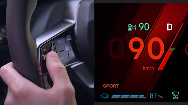 stop and go adaptive cruise control - R5 E-Tech electric - Renault