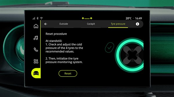 Renault Twingo - tutorial video - tyre pressure monitoring system