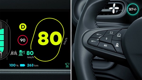 Renault Twingo E-Tech electric - tutorial video - adaptive cruise control