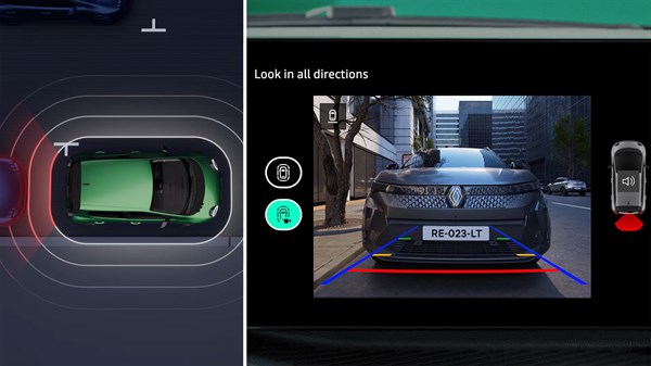 Renault Twingo E-Tech electric - tutorial video - rear view camera