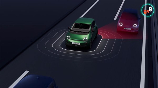 Renault Twingo E-Tech electric - tutorial video - the blind spot warning system