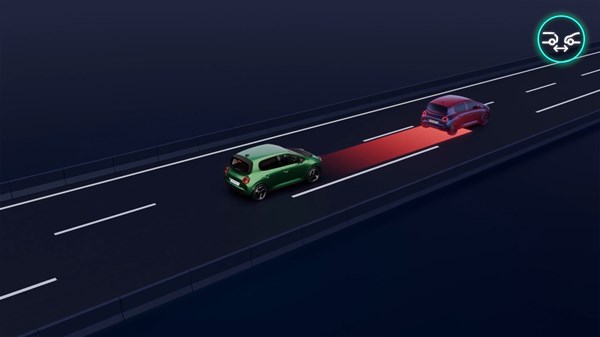 Renault Twingo E-Tech electric - tutorial video - distance warning