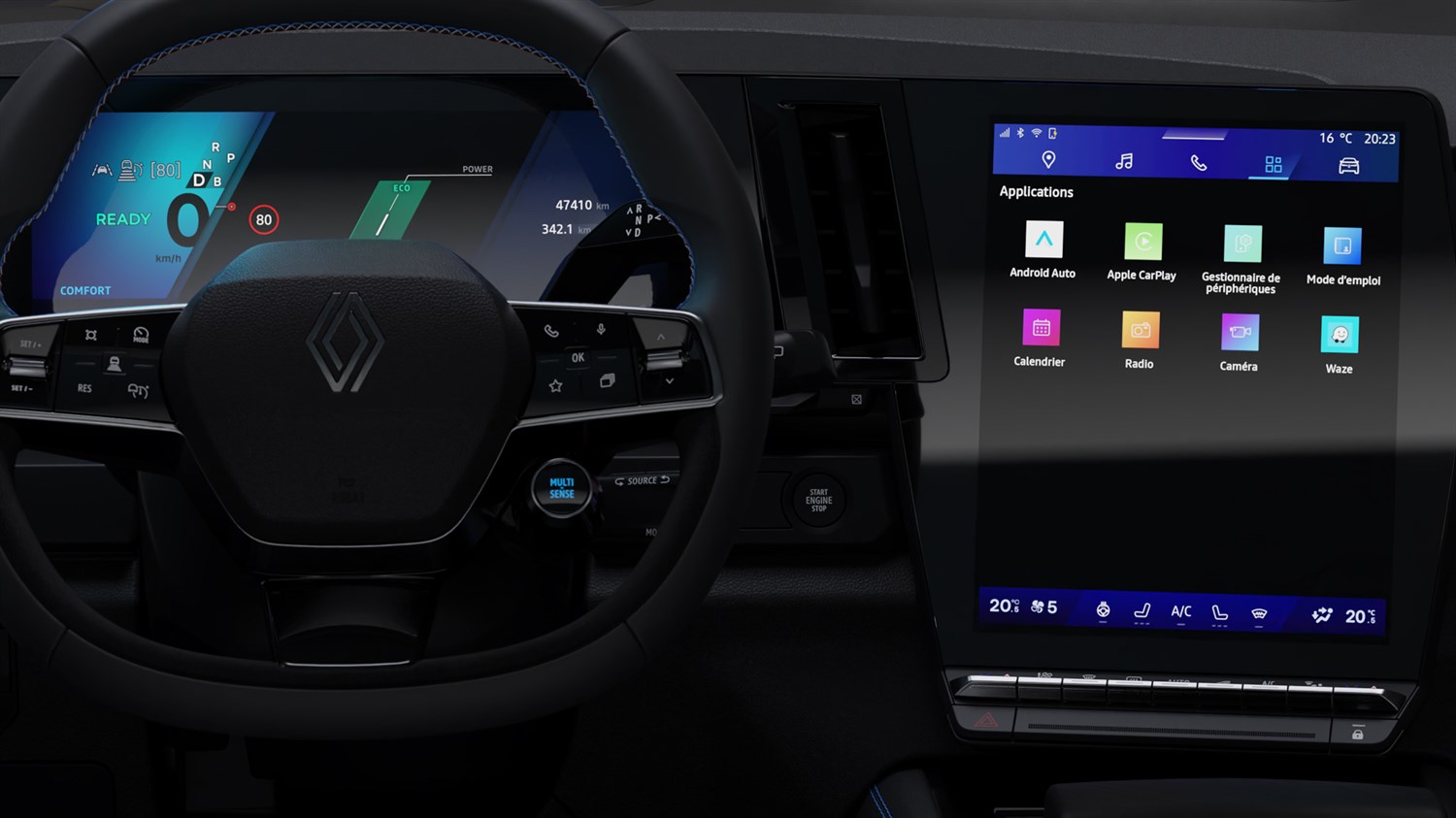 Renault Rafale E-Tech hybrid - openR - multimedia system