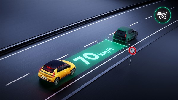 intelligent adaptive cruise control -Renault 5 E-Tech 100% electric