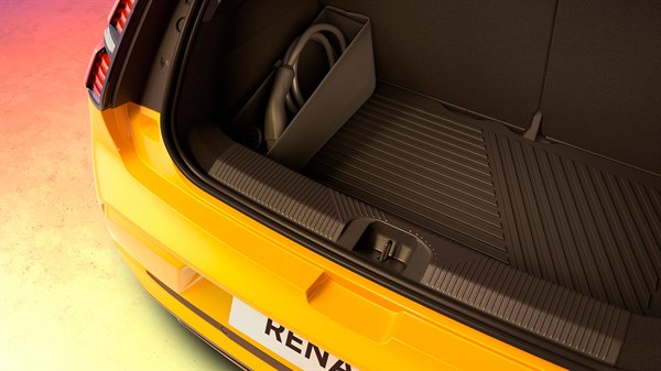 charging cable foldable storage - Renault 5 E-Tech 100% electric