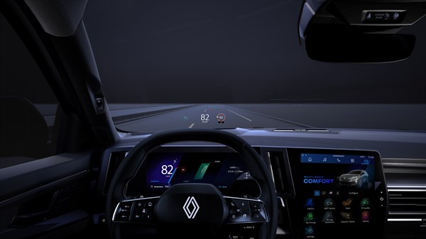 head-up display - safety  - Renault Austral full hybrid E-Tech 