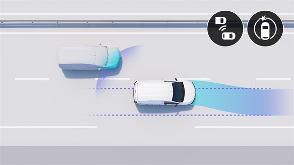 active blind spot monitoring system - Renault Kangoo Van