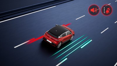 Renault Megane E-Tech electric - lane departure warning