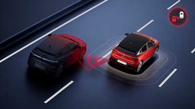 Renault Megane E-Tech electric - blind spot warning