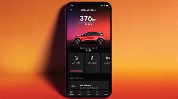 lock, unlock and start your vehicle with the digital key - Renault Megane E-Tech electric
