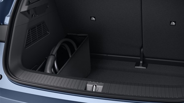 folding storage for charging cable - Renault Megane E-Tech electric