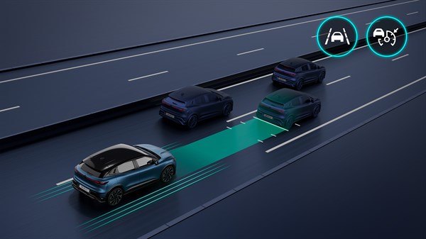 Renault Megane E-Tech electric - active driver assist