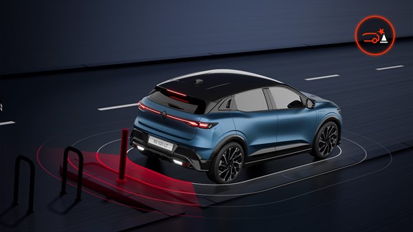 Renault Megane E-Tech electric - rear automatic emergency braking
