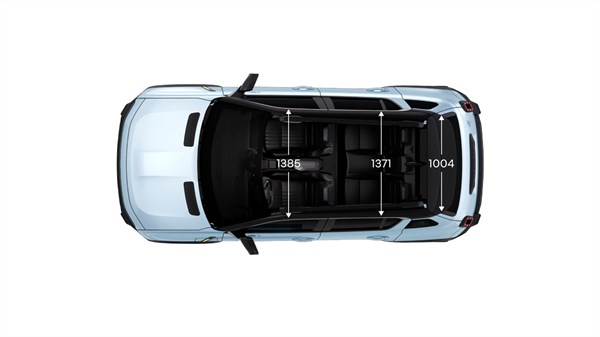Dimensions face arrière- Renault 4 E-Tech 100% electrique