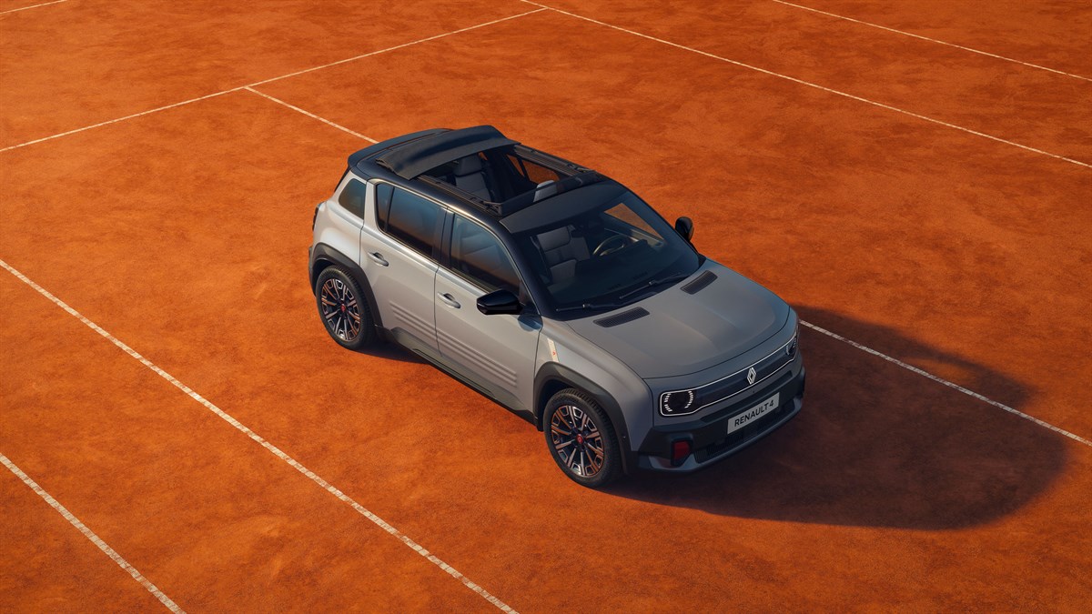 Renault 4 E-Tech électrique Roland-Garros-gris-urbain