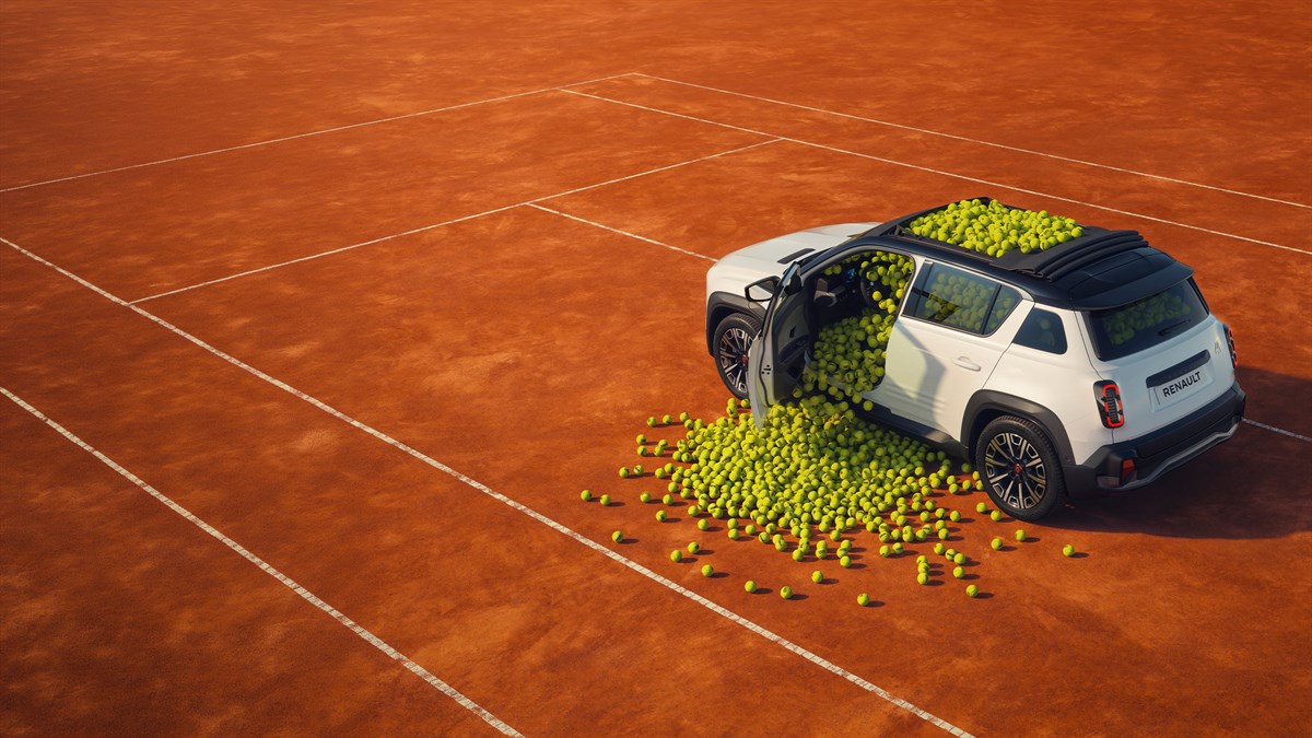 Renault 4 E-Tech électrique Roland-Garros edition