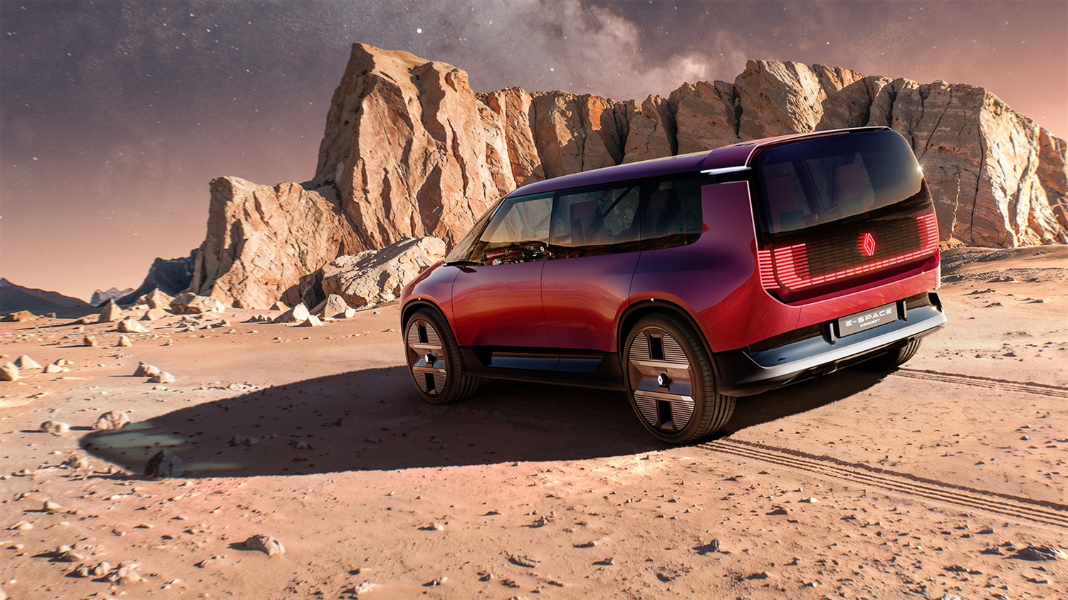 Renault E-Space Concept - monolithic cabin design, smooth surfaces